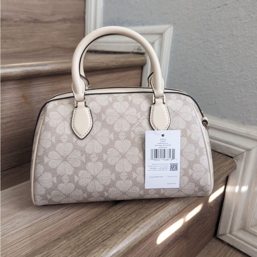 ♠️♠️ KATE SPADE  NY SIGNATURE SPADE FLOWER LARGE DOLLY DUFFLE CROSSBODY
